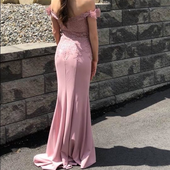 OFF THE SHOULDER PROM DRESS - Picture 2 of 2